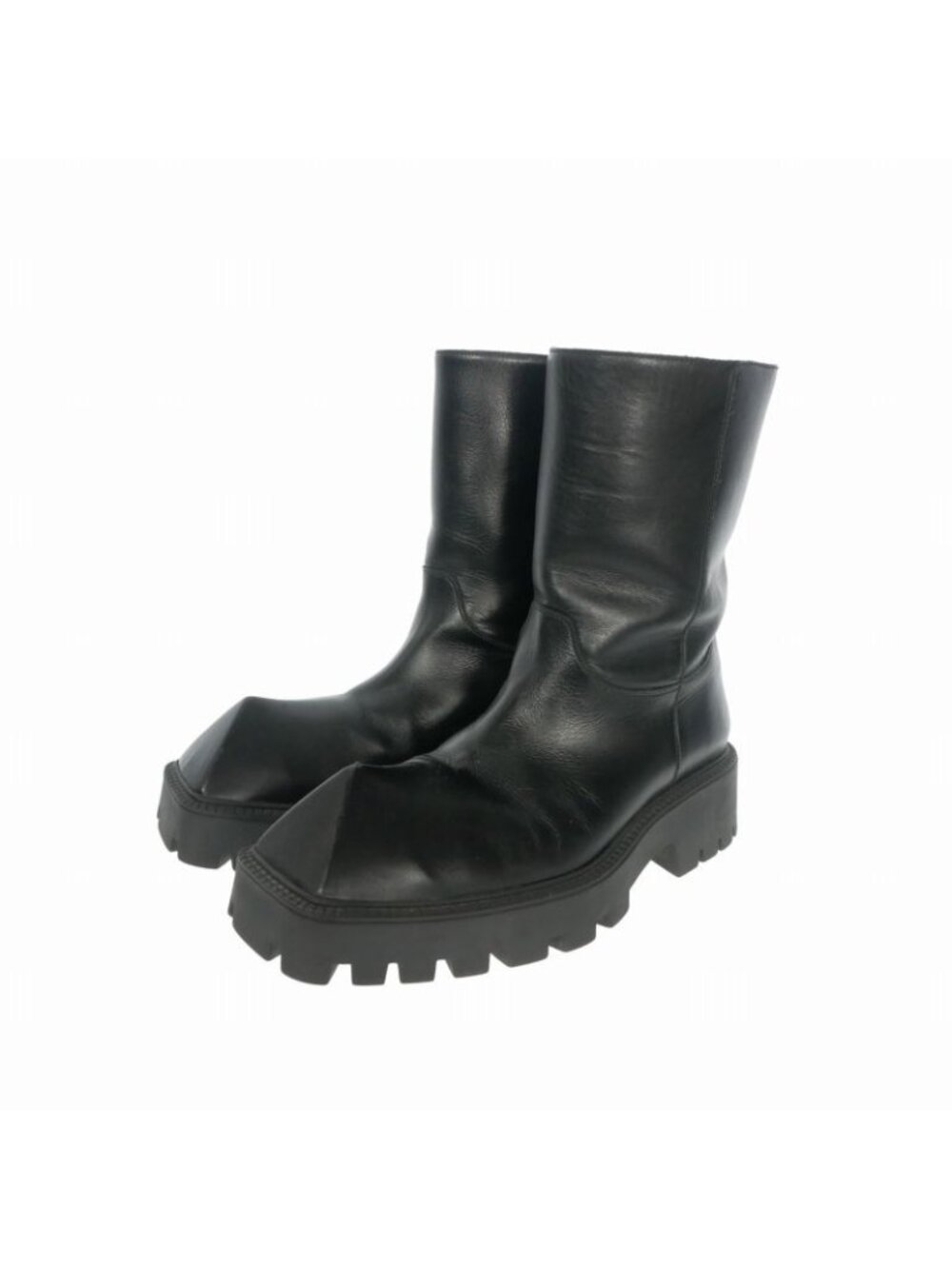 Balenciaga Rhino Boots Calfskin Leather Ankle
